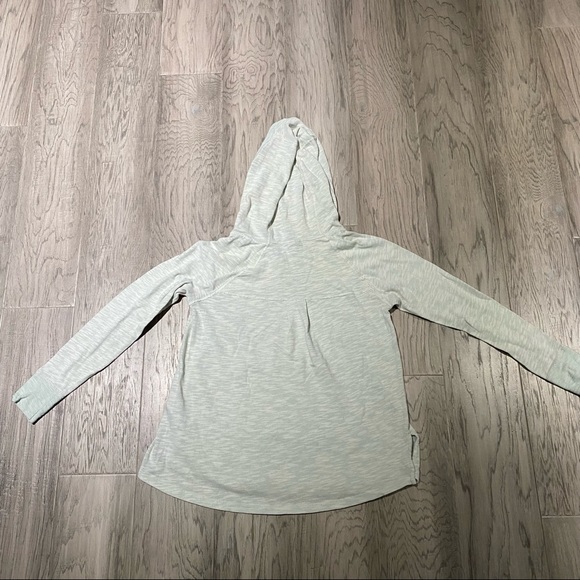 Roxy salt and pepper pastel green thin long sleeve hoodie - Picture 3 of 6